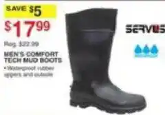 Dunham's Sports Serves men's comfort tech mud boots offer
