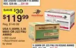 Dunham's Sports Winchester 5.56mm or 223 FMJ Ammo offer
