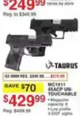 Dunham's Sports Taurus 45ACP Un-touchable offer