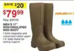 Dunham's Sports Avalon men's 17" non-insulated mud boot offer