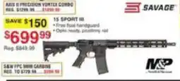 Dunham's Sports Savage Arms II Precision Vortex Combo offer