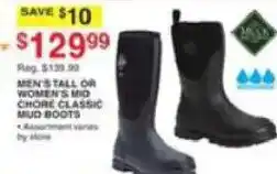 Dunham's Sports Muck Boots Men's Tall Or Women's Mid Chore Classic Mud Boots offer