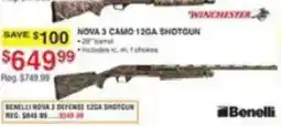 Dunham's Sports Winchester nova 3 camo 12ga shotgun offer