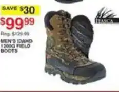 Dunham's Sports Itasca Men's idaho 1200G field boots offer