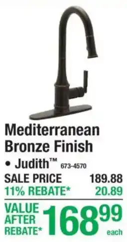 Menards Judith Mediterranean Bronze Finish offer