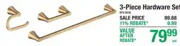 Menards 3-piece hardware set offer