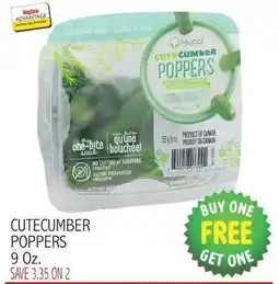 Ingles Markets Mucci cutecucumber poppers offer