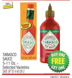 Ingles Markets Tabasco Sauce offer