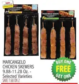 Ingles Markets Marcangelo chicken skewers offer