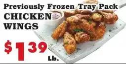 Foodland Previously Frozen Tray Pack Chicken Wings offer