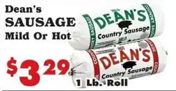 Foodland Dean's Country Sausage offer