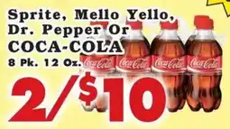 Foodland Sprite, Mello Yello, Dr. Pepper or Coca-Cola offer