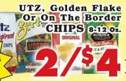 Foodland Utz, Golden Flake Or On The Border Chips offer