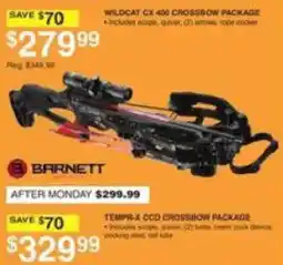 Dunham's Sports Barnett Wildcat Cx 400 Crossbow Package offer