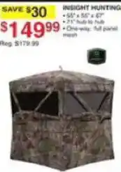 Dunham's Sports Insight Hunting blind offer