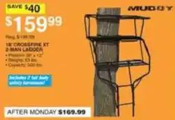 Dunham's Sports Muddy 18' Crossfire Xt 2-Man Ladder offer