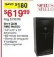 Dunham's Sports 30+4 gun fire rated safe offer
