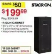 Dunham's Sports Stack-On 14 gun cabinet offer