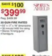 Dunham's Sports Sports Afield 20 Gun Fire Rated Safe offer