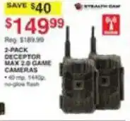 Dunham's Sports Streamlight Deceptor Max 2.0 Game Cameras offer