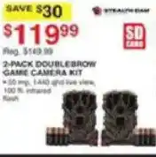 Dunham's Sports Stealth Dam 2-Pack DoubleBrow Game Camera Kit offer