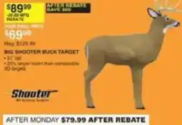 Dunham's Sports Shooter big shooter buck target offer