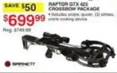 Dunham's Sports Raptor Gtx 425 Crossbow Package offer