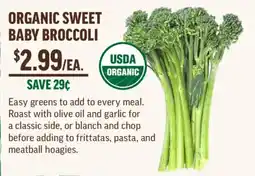 Central Market Organic sweet baby broccoli offer