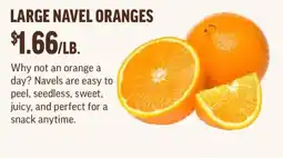 Central Market Large navel oranges offer