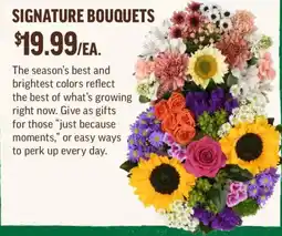 Central Market Signature Bouquets offer