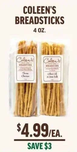 Central Market Coleen's breadsticks offer