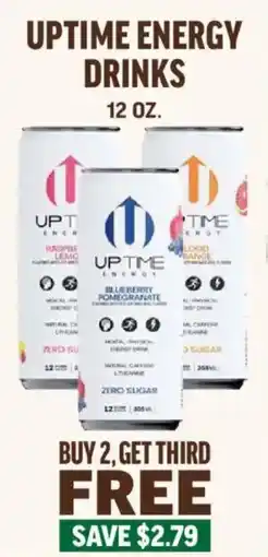 Central Market Uptime energy drinks offer