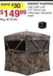 Dunham's Sports Insight Hunting blind offer