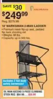 Dunham's Sports Crown 18' Marksmen 2-Man Ladder offer