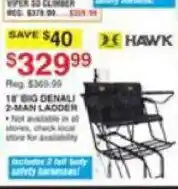 Dunham's Sports Hawk 16' Big Denali 2-Man Ladder offer