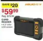 Dunham's Sports Mud 13y Card Reader offer