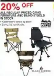 Dunham's Sports Black Sierra all regular priced camo furniture and blind stools offer