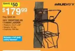 Dunham's Sports Mud Bay 18" Droptine HD 1-Man Ladder offer