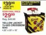 Dunham's Sports Yellow Jacket crossbow bag offer