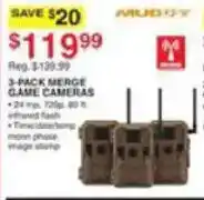Dunham's Sports Mudry 3-pack merge game cameras offer
