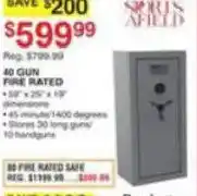 Dunham's Sports Sports Afield 40 Gun Fire Rated Safe offer