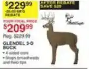 Dunham's Sports GlenDell 3-D Buck offer