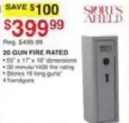 Dunham's Sports 20 Gun Fire Rated offer
