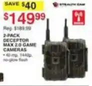Dunham's Sports StreamCam 2-Pack Deceptor Max 2.0 Game Cameras offer