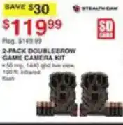 Dunham's Sports Stealth Cam 2-Pack DoubleBrow Game Camera Kit offer