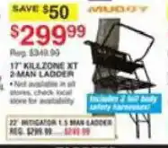 Dunham's Sports 17' Killzone Xt 2-Man Ladder offer