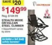 Dunham's Sports Stealth mode or vulcan steel climber offer