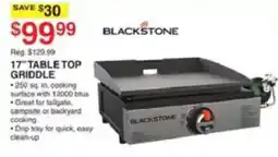 Dunham's Sports Blackstone 17" Table Top Griddle offer