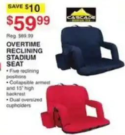 Dunham's Sports Cascade Overtime Reclining Stadium Seat offer