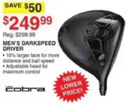Dunham's Sports Cobra men's darkspeed driver offer